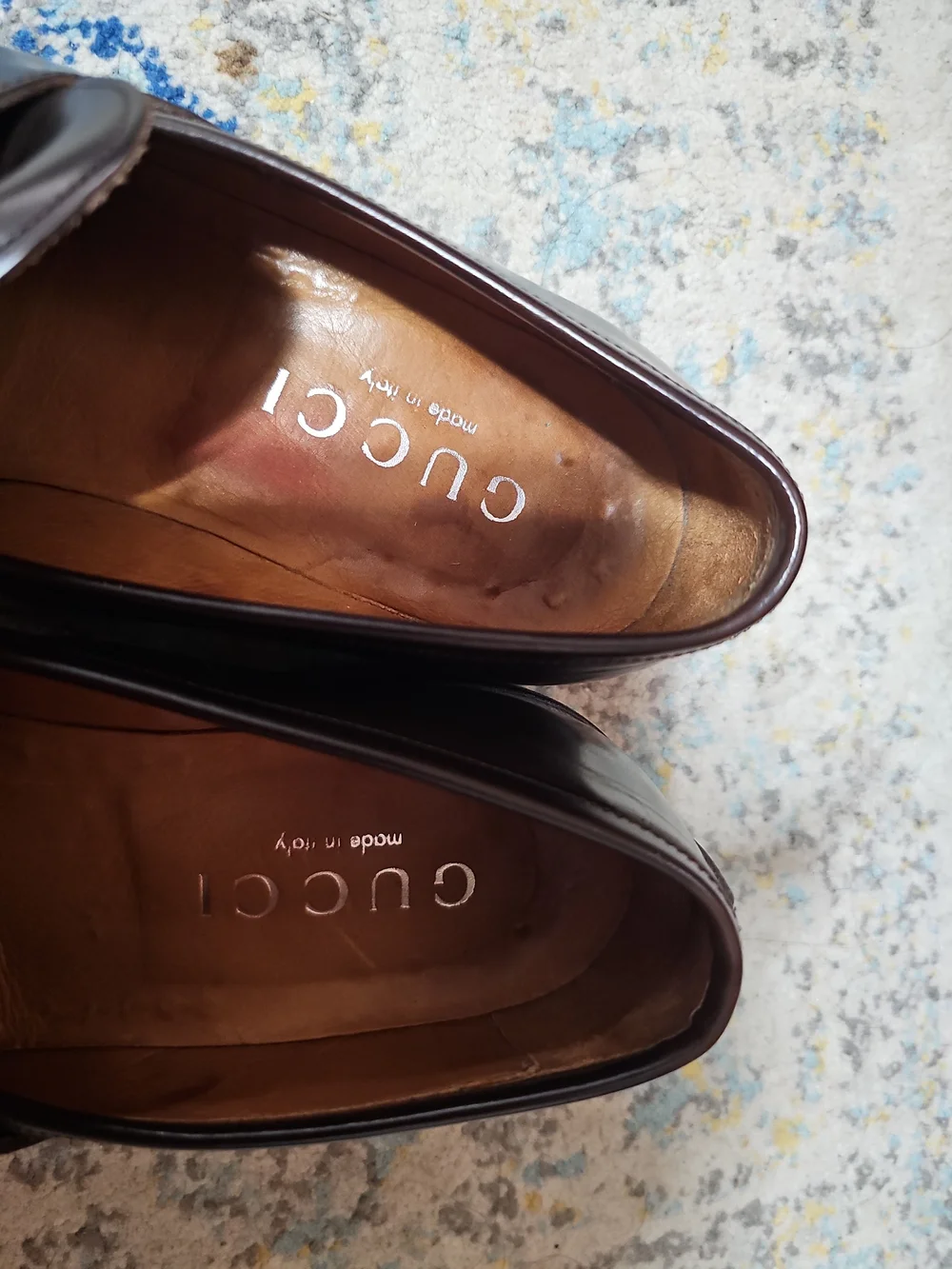 Gucci Dark Brown Leather Men Loafers Size 42E/US9